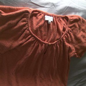 Madewell Texture & Thread XS Cotton Crop Top